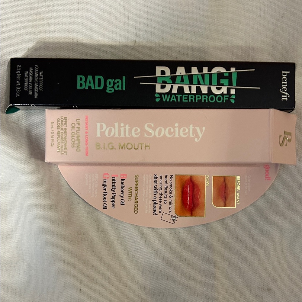 Polite Society Big Mouth & Benefit Bad Girl Bang